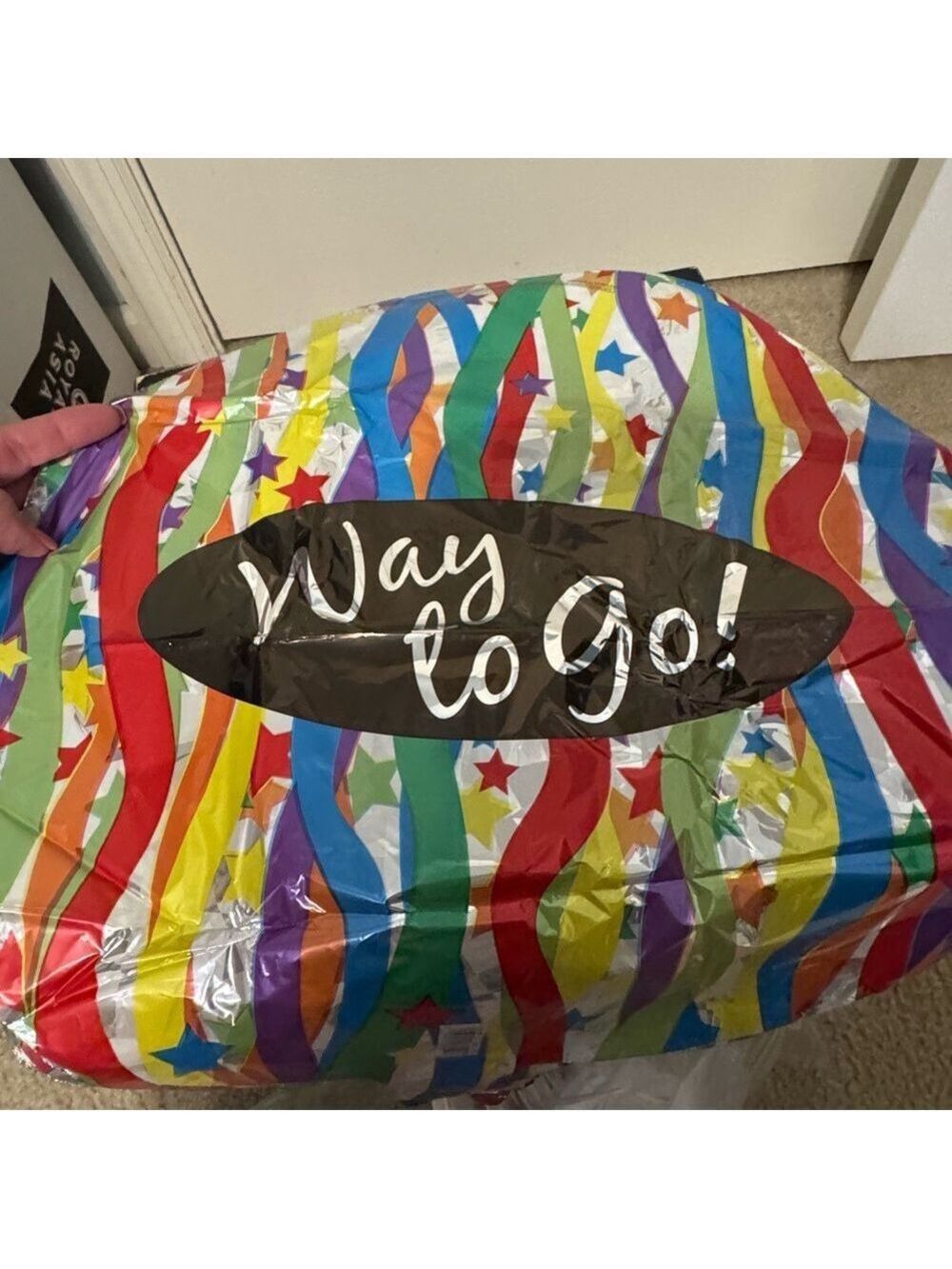 Set of 10 "Way to Go!" Celebration Mylar Balloon Decorations. Helium needed